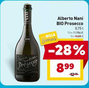 Alberto Nani BIO Prosecco 0,75 l