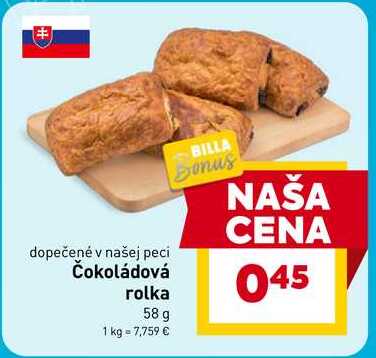 Čokoládová rolka 58 g