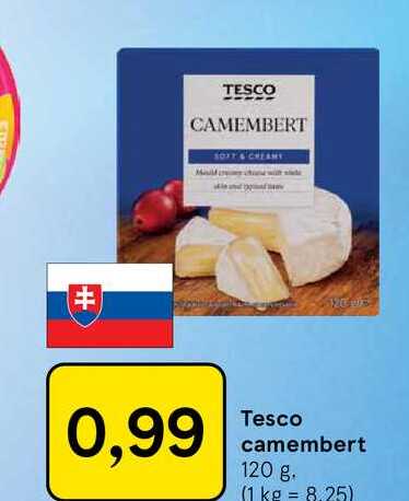 Tesco camembert 120 g