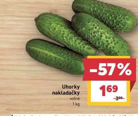Uhorky nakladačky voľné 1 kg