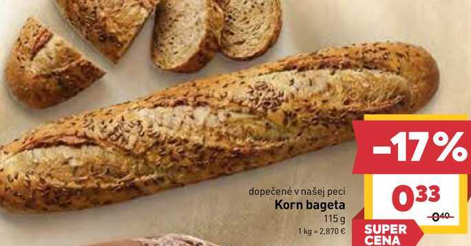Korn bageta 115 g 