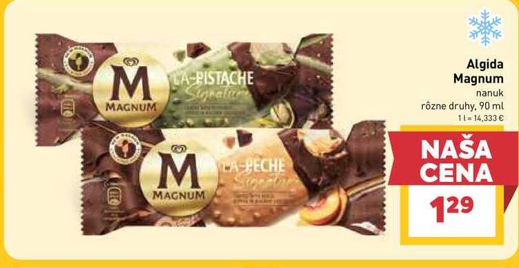 Magnum nanuk rôzne druhy, 90 ml