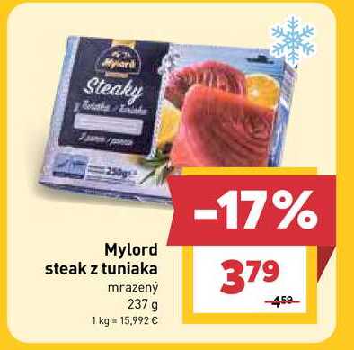 Mylord steak z tuniaka mrazený 237 g