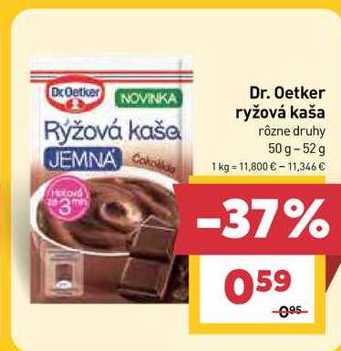 Dr. Oetker ryžová kaša rôzne druhy 50 g-52 g