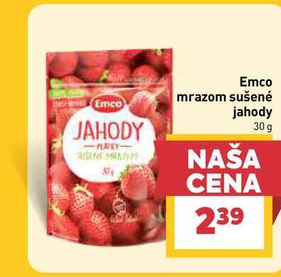 Emco mrazom sušené jahody 30 g