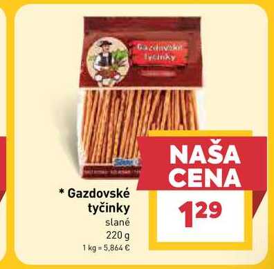 Gazdovské tyčinky slané 220 g