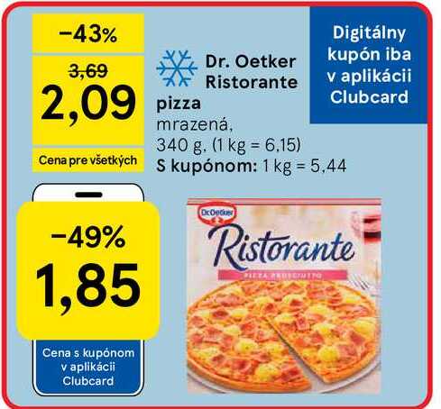 Dr. Oetker Ristorante mrazená, 340 g