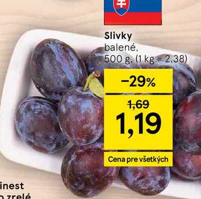 Slivky balené 500 g