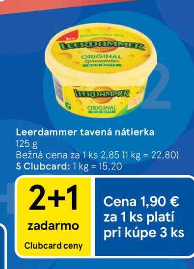 Leerdammer tavená nátierka 125 g