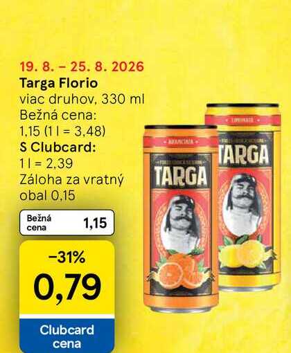 Targa Florio viac druhov, 330 ml
