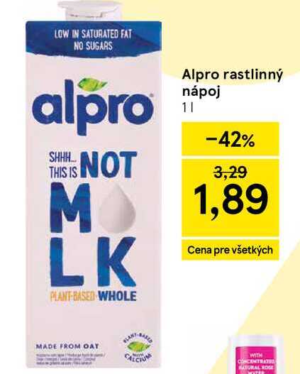 Alpro rastlinný nápoj 1l