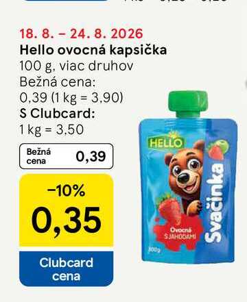 Hello ovocná kapsička 100 g