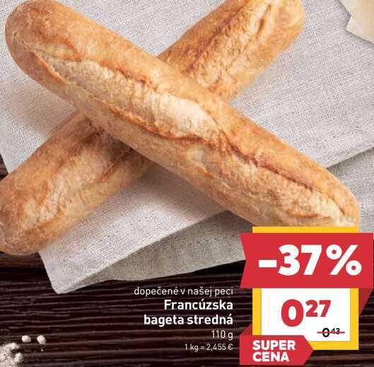 Francúzska bageta stredná 110 g