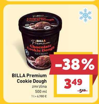 BILLA Premium Cookie Dough zmrzlina 500 ml