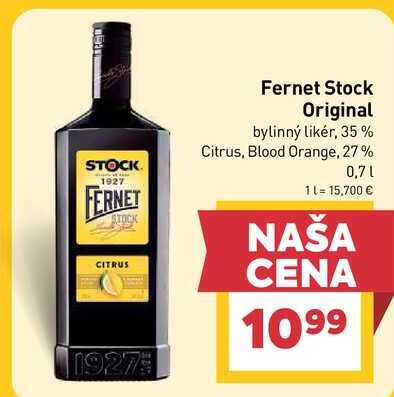Fernet Stock 0,7 l, vybrané druhy 0.7l