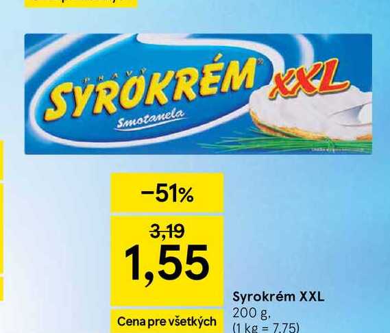 Syrokrém XXL 200 g