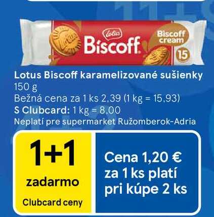 Lotus Biscoff karamelizované sušienky 150 g