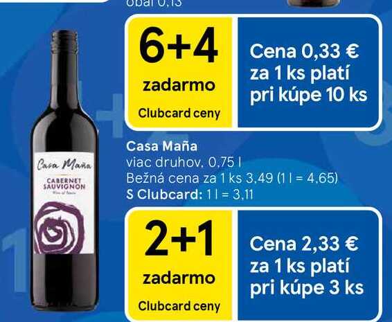 Casa Maña viac druhov 0,75 l