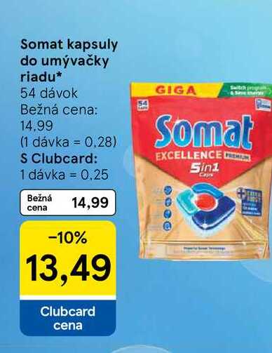Somat kapsuly do umývačky riadu 54 dávok