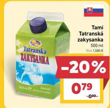 Tami Tatranská zakysanka 500 ml