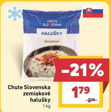 Chute Slovenska zemiakové halušky 1 kg 