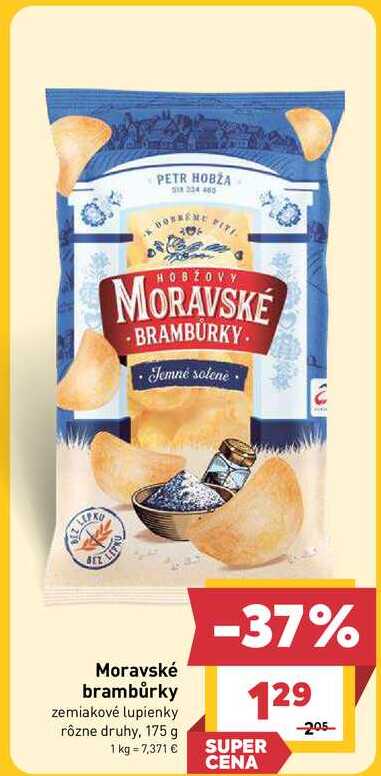 Moravské brambůrky zemiakové lupienky rôzne druhy, 175 g