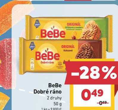 BeBe Dobré ráno 2 druhy 50 g