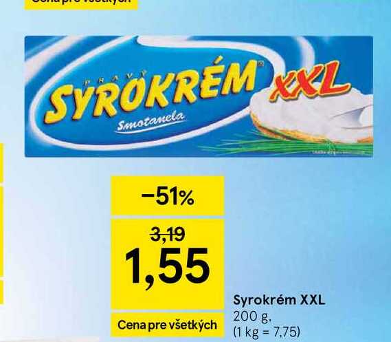 Syrokrém XXL 200 g