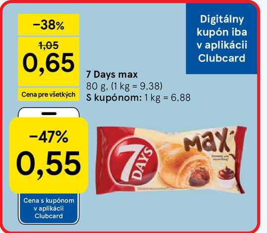 7DAYS max 80g