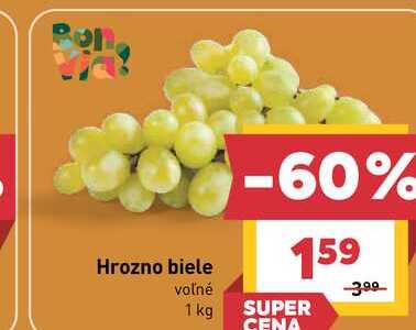 Hrozno biele voľné 1 kg