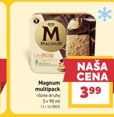 Magnum multipack rôzne druhy 3 x 90 ml