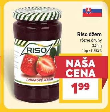 Riso džem rôzne druhy 340 g