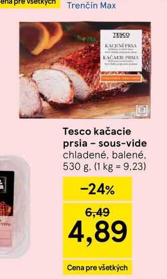Tesco kačacie prsia-sous-vide 530g