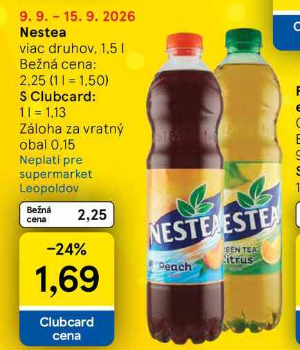 Nestea Peach 1,5 l