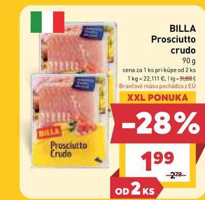 BILLA Prosciutto crudo 90 g 