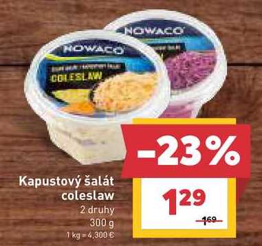 Kapustový šalát coleslaw 2 druhy 300 g 