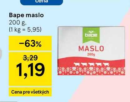 Bape maslo 200 g