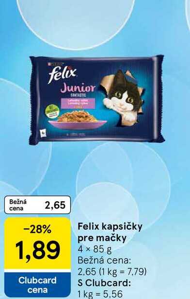 Felix kapsičky pre mačky 4 x 85 g