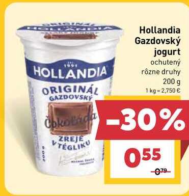Hollandia Gazdovský jogurt ochutený rôzne druhy 200 g v akcii