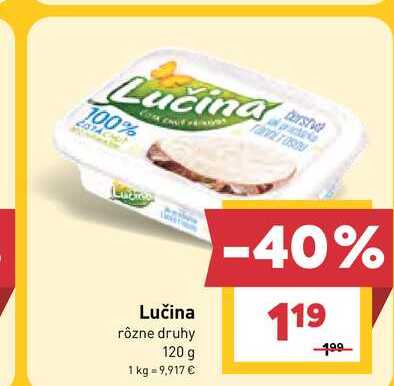 Lučina rôzne druhy 120 g