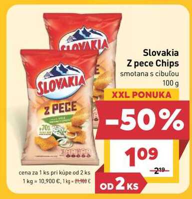 Slovakia Z pece Chips smotana s cibuľou 100 g