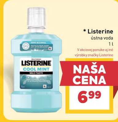 Listerine ústna voda 1l