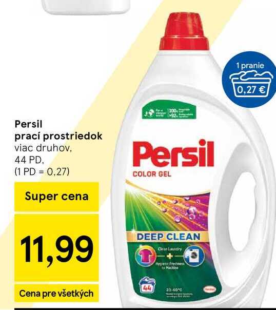Persil prací prostriedok viac druhov, 44 PD