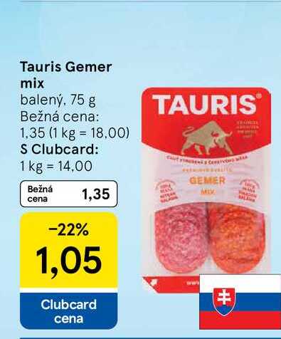 Tauris Gemer mix balený, 75 g