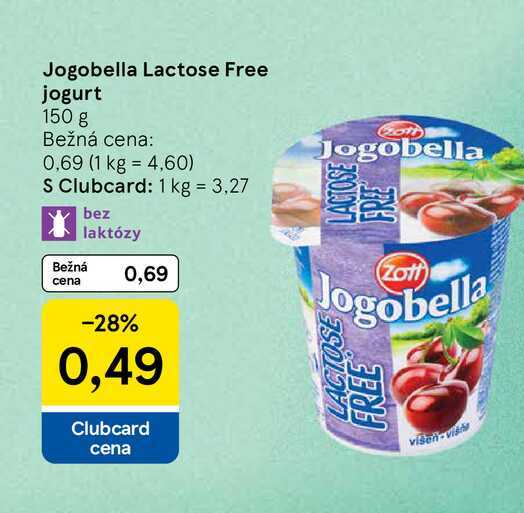 Jogobella Lactose Free jogurt 150 g