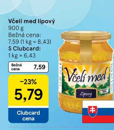 Včelí med lipový 900 g
