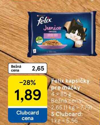 Felix kapsičky pre mačky 4x85 g