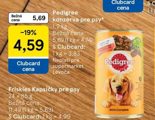 Pedigree konzerva pre psy 1.2 kg