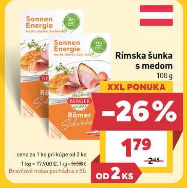 Rímska šunka s medom 100 g