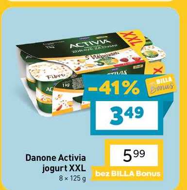 Danone Activia jogurt XXL 8 x 125 g